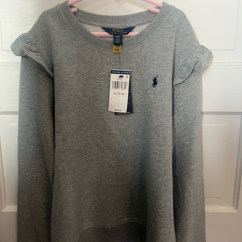 Ralph Lauren Heather Gray Crewneck Sweatshirt